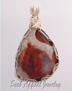 Lake Superior Agate with floating agate.