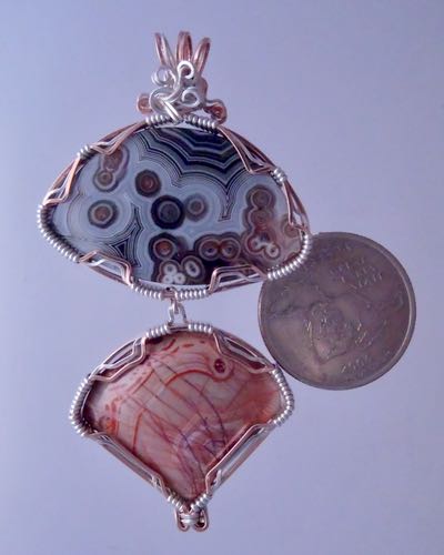 Double Agate pendant