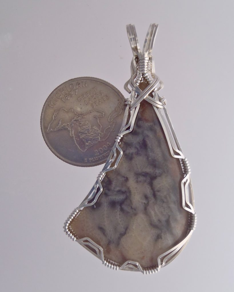 Crushed Pattern Petoskey Stone by Snob Appeal Jewelry