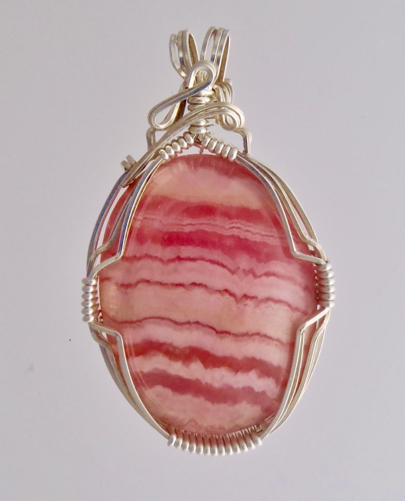 Rhodochrosite Pendant by Snob Appeal Jewelry