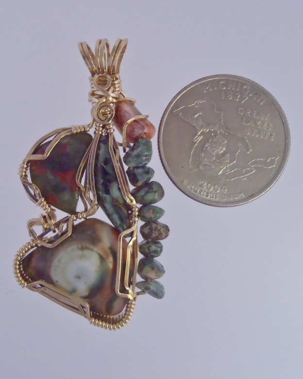 Extravagant Greenstone Pendant by Snob Appeal Jewelry