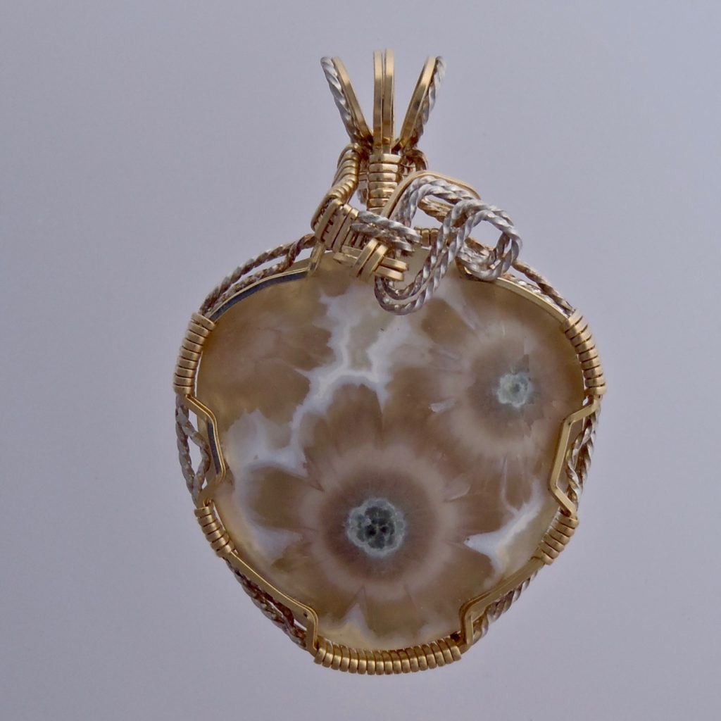 Flowers Ocean Jasper Pendant at Snob Appeal Jewelry