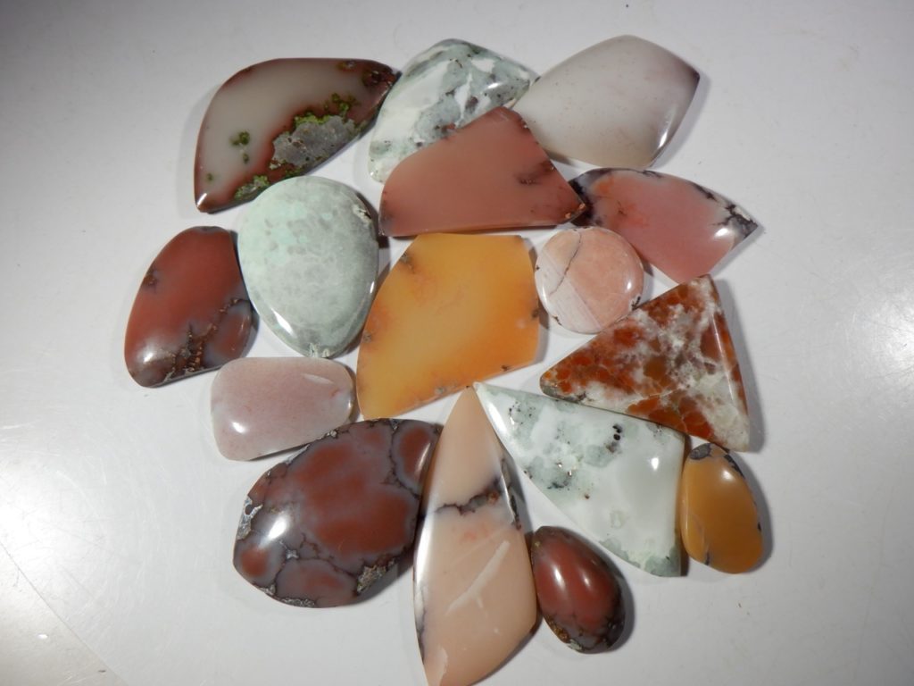 Colorful Datolite Cabochons. Snob Appeal Jewelry
