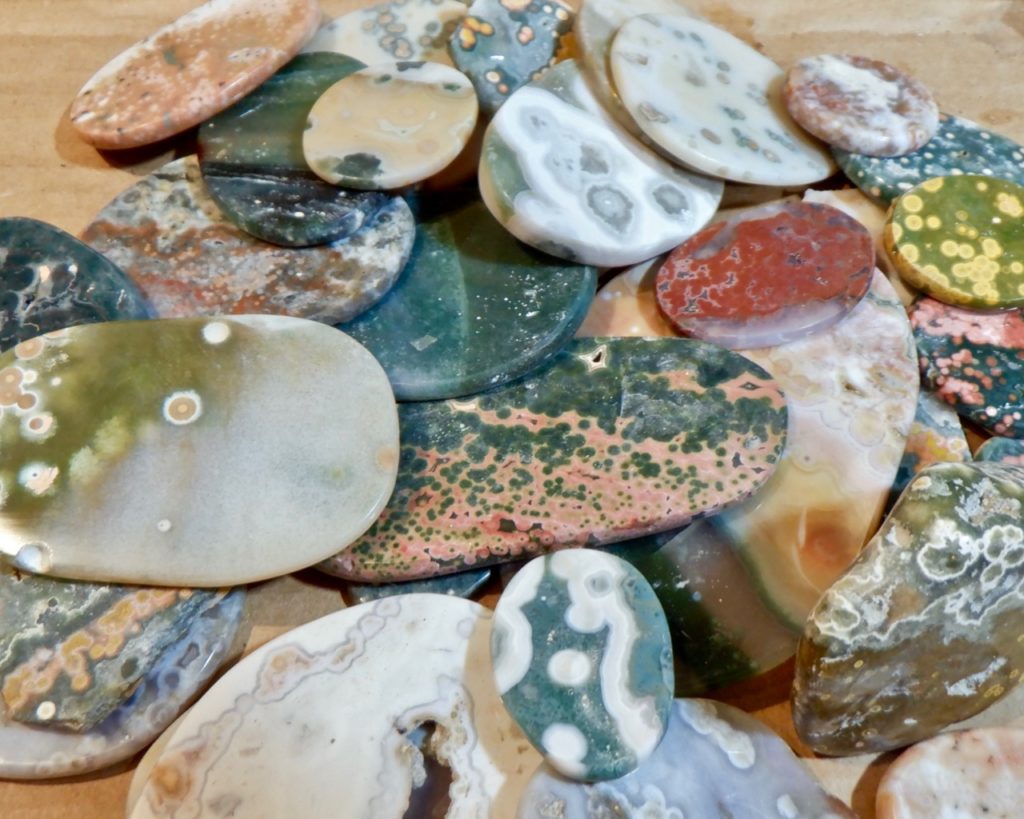 ocean jasper slabs at Snob Appeal Jewelry