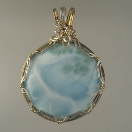 Blue Surprise Larimar Pendant