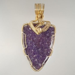 Glory Pocket Amethyst Druzy Pendant