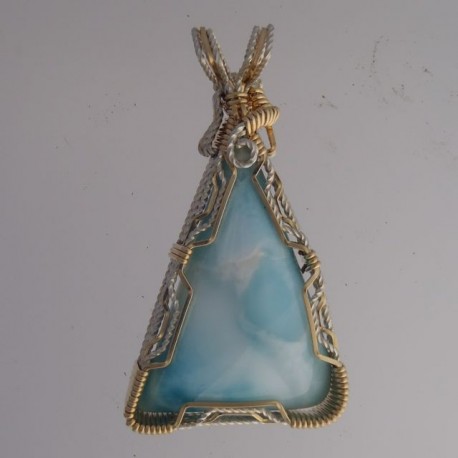 Sea Waves Larimar Pendant