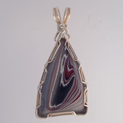 Racing Stripes Fordite Pendant