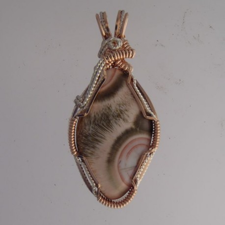 Salmon Eyes Thomsonite Pendant