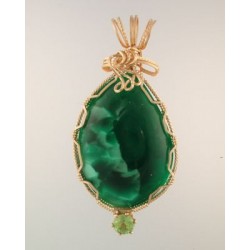 Green Blitz Victoria Stone Pendant