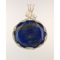 Lapis with Pyrite Pendant