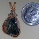 Phenomenal Viewpoint Wire Wrapped Greenstone Pendant 