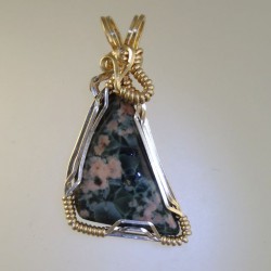 Heavenly Textured Greenstone Pendant