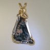 Heavenly Textured Greenstone Pendant