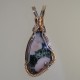 Pink Clouds Greenstone Pendant