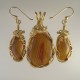 Queensland Agate Earrings with Apricot Queensland Pendant (available separately)