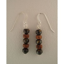 Tiger Iron/Brown Earring