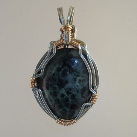 Mysterious Night Michigan Greenstone Pendant