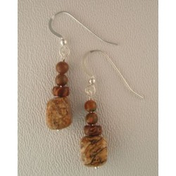 Picture Jasper/Rhyolite Earrings