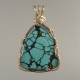 Natural Turquoise Pendant, Oriental Turquoise Pendant