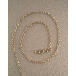 16-inch Sterling Silver Rope, Medium weight Chain