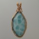 Ocean Shadows Larimar Pendant