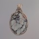 Pink Splash Datolite Pendant