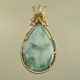 Copper Surprise Larimar Pendant back