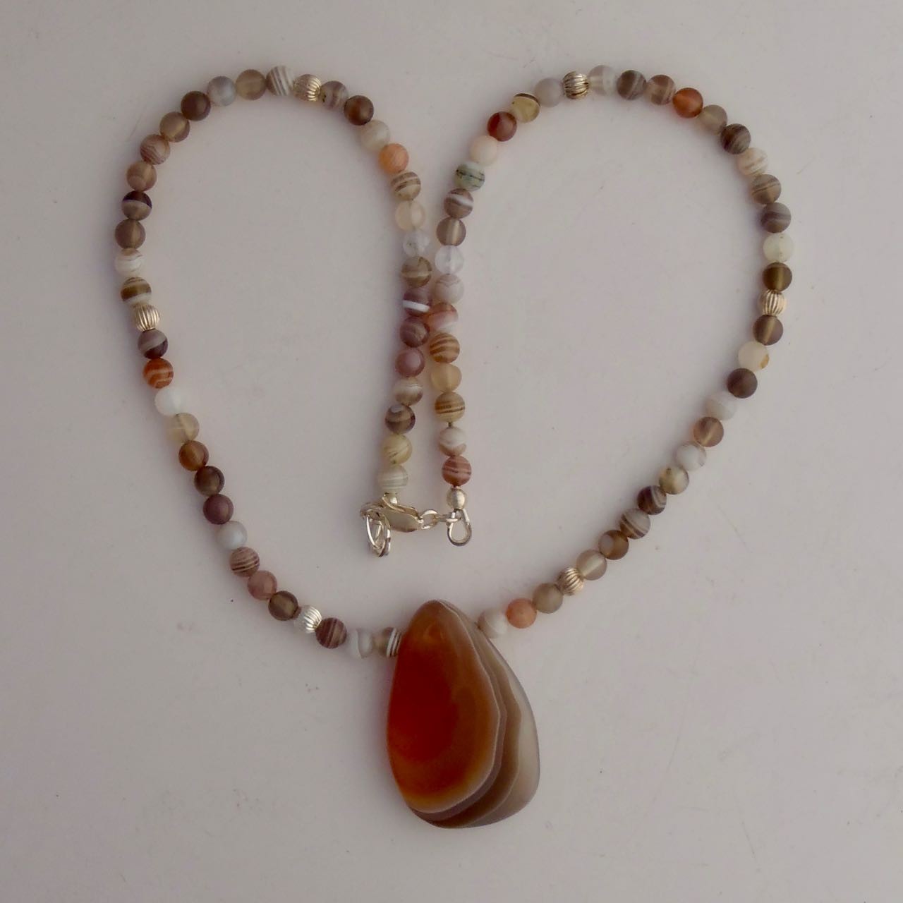 botswana agate necklace