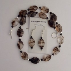 Moss Agate Bead Necklace