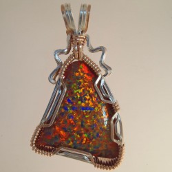 Confetti Gilson-Created Opal Pendant