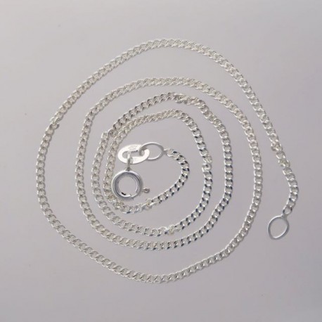 18 Inch Sterling Silver 1.2 mm Curb Chain