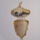 Dreamy Duo Datolite and Snow Scene Opal Pendant