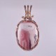 Pink on Pink Laguna Agate Pendant