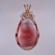 Bright Pink Queensland Agate Pendant