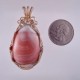 Bright Pink Queensland Agate Pendant