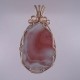 Bright Pink Queensland Agate Pendant