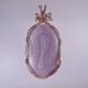 Lavender Shadow Mexican Laguna Agate Pendant