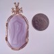 Lavender Shadow Mexican Laguna Agate Pendant