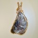 Hurricane Winds Copper Agate Pendant