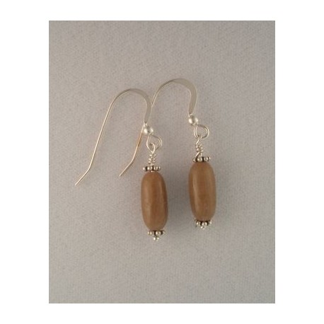 Petoskey Stone Rice-shaped Earring