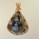 Brass King Mohawkite Pendant