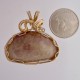 Fantasize Pink Petoskey Stone Pendant