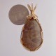 Sidelong Petoskey stone Pendant