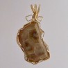Crooked Look Petoskey Stone Pendant