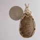 Crushed Petoskey Stone Pendant