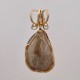 Small Town Petoskey Stone Pendant