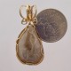 Small Town Petoskey Stone Pendant