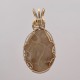 White petoskey Stone Pendant