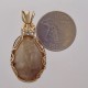 White petoskey Stone Pendant